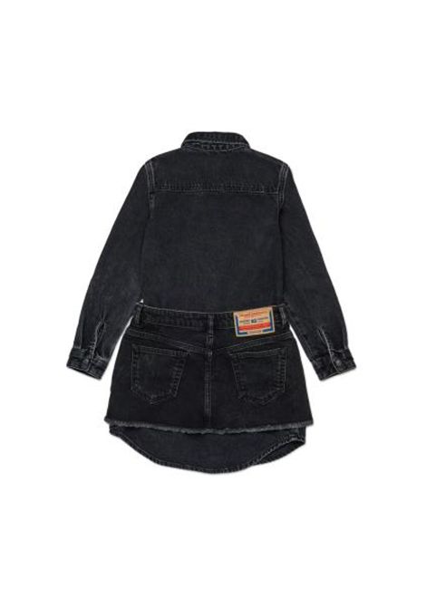 Abito in denim con logo DIESEL KIDS | J02350 KXBPTK900
